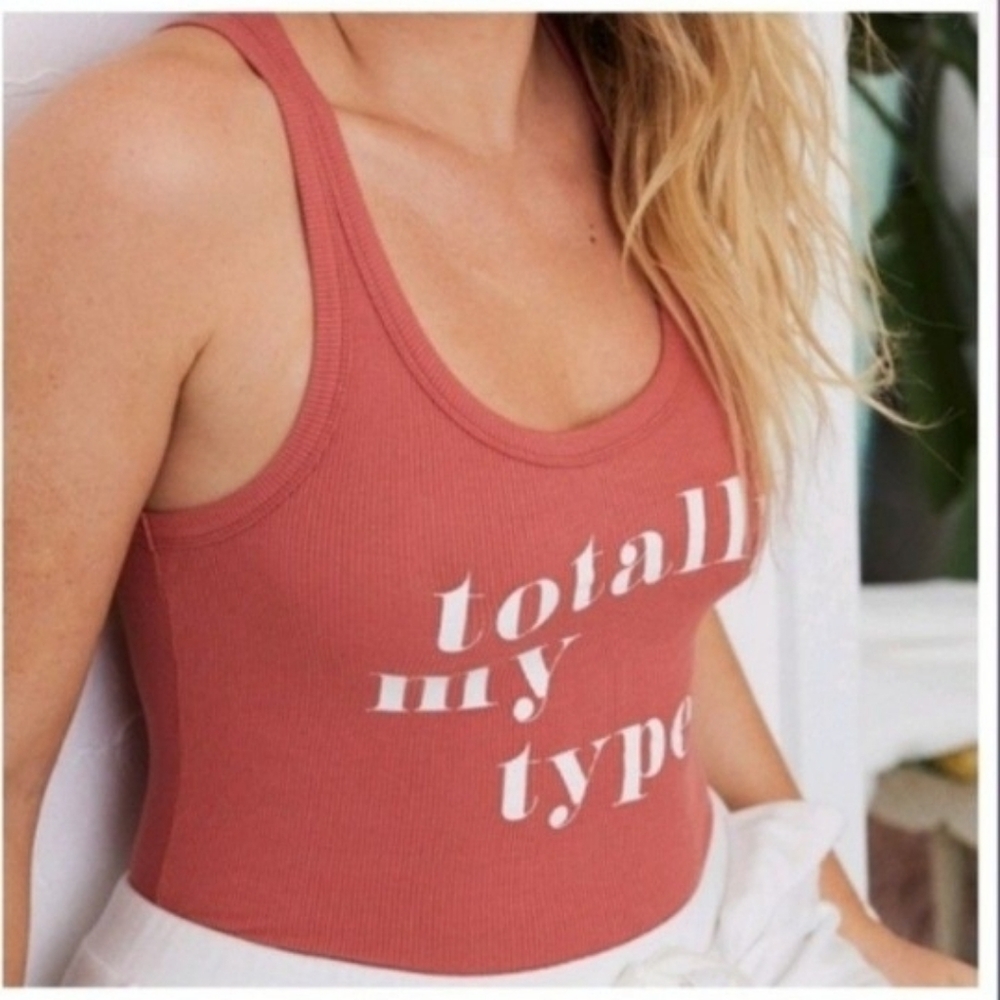 Aerie " Totally My Type" Coral Bodysuit Sz XS